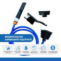 Aspirador Manual Aquatico Venturi Sucção Limpador Hidromassagem Ofuro Jacuzzi Banheira Hidro Spa