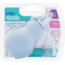 Aspirador Nasal 2 Em 1 Azul Lolly Kinddy