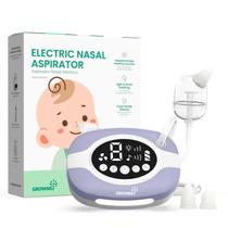 Aspirador Nasal Eléctrico para Bebés GROWNSY con Luz Nocturna y Canciones de Cuna Aspirador Nasal Eléctrico para Bebés GROWNSY con Luz Nocturna y Canciones de Cuna