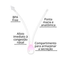 Aspirador nasal infantil bebe alivio congestao nasal suga catarro - MBBIMPORTS