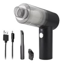 Aspirador Pó 2 em 1 Portatil Recarregavel USB Potente Casa Carro Sucção A Vácuo Luz Auxiliar - New
