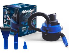 Aspirador Pó Automotivo Vacuum Cleaner Tech One 12V 90W Carro Portatil Solidos e Liquidos Filtro Removivel bola e colcão