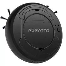 Aspirador Robô Agratto Varre Aspira Passa Pano Bivolt 3W Cor Preto