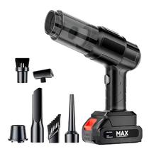 Aspirador Soprador Portail Eletrico Recarregavel Sem Fio120w Veicular a Bateria