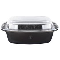 Assadeira 2 em 1 Tripla Camada de Mármore Antiaderente Tampa Travessa Vidro 40cm 5,2l Berlinger Haus Cozinha Jantar Refeição Receita Chef Assadeira 2 em 1 Tripla Camada de Mármore Antiaderente Tampa Travessa Vidro 40cm 5,2l Berlinger Haus Cozinha Jantar Refeição Receita Chef