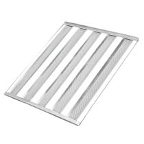 Assadeira 58X70 2Cm Pao Frances 5 Tiras 7Cm Perfurado Aluminio 0,5Mm - Imeca