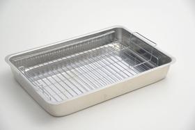 Assadeira Alta com grelha 38 x 27 x 5,5 Cm (4025)