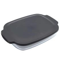 Assadeira Alta De Vidro Borosilicato Com Tampa 3,8L 07859 - Mor Assadeira Alta De Vidro Borosilicato Com Tampa 3,8L 07859 - Mor