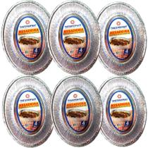 Assadeira Alumínio Oval 4l Thermoprat 6und Natal C/nf Assadeira Alumínio Oval 4l Thermoprat 6und Natal C/nf