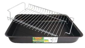 Assadeira Antiaderente Retangular Com Grelha Nº3 Belmar Assadeira Antiaderente Retangular Com Grelha Nº3 Belmar