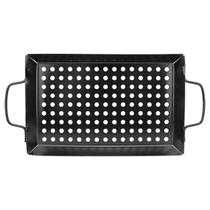 Assadeira Churrasqueira Grill Retangular Metal 39,8 Cm X 20 Cm X 2,5 Cm