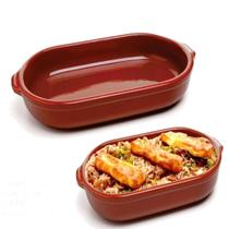 Assadeira De Barro Oval Nº1 27x16 Cm Ref.1803 Barro Motta