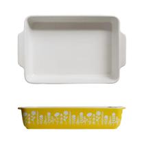 Assadeira De Cerâmica Com Alças Duplas E Padrão Em Relevo Pintado À Mão Para Cozinhar, Churrasco,