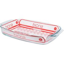 Assadeira De Vidro Borosilicato 5 L Retangular Com Alça Grande Oxford