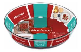 Assadeira De Vidro Redonda Travessa Forma Marinex 2.4l Nadir