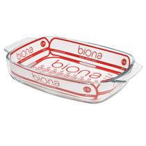 Assadeira de Vidro Retangular C/ Alça 2,9L - Biona Assadeira de Vidro Retangular C/ Alça 2,9L - Biona