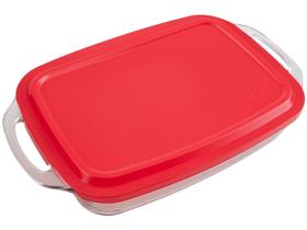 Assadeira de Vidro Retangular com Alças Marinex Seletta