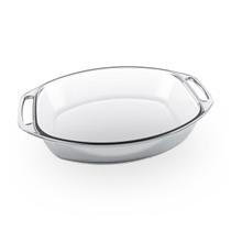 Assadeira De Vidro Temperado Oval Com Alça Sem Tampa 3,2L