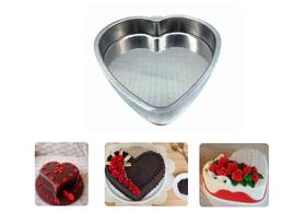Assadeira Em Alumínio Para Bolo De Coração Forma De Bolo Polida Grossa Grande De 36 cm Assadeira Em Alumínio Para Bolo De Coração Forma De Bolo Polida Grossa Grande De 36 cm