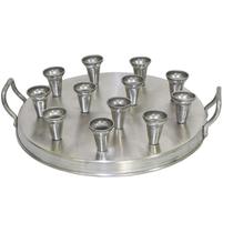 Assadeira Forma Base Media 12 Cavidades para Pizza Cone Assadeira Forma Base Media 12 Cavidades para Pizza Cone