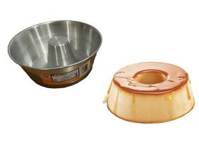 Assadeira Forma Bolo Pudim Redonda Furo Meio 18 Cm Alumínio Assadeira Forma Bolo Pudim Redonda Furo Meio 18 Cm Alumínio