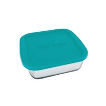 Assadeira Forma Com Tampa Quadrada 1,1Lts Média Marinex 3Uni