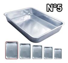 Assadeira Forma De Alumínio Grande Alta Capacidade 7 Litros Assadeira Forma De Alumínio Grande Alta Capacidade 7 Litros