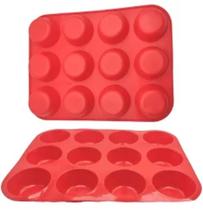 Assadeira Forma Pão De Quejo De Silicone 12 Cavidades
