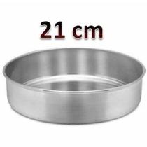 Assadeira Forma Redonda Para Bolo Tortas 21x10 em Alumínio - Pratika Assadeira Forma Redonda Para Bolo Tortas 21x10 em Alumínio - Pratika