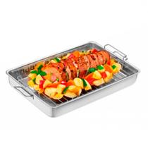 Assadeira Forma Retangular Alta com Grelha Luz Nobre nº 03 - LUIZ NOBRE