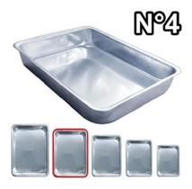 Assadeira Forma Retangular De Alumínio Grande Alta N 4 Assadeira Forma Retangular De Alumínio Grande Alta N 4