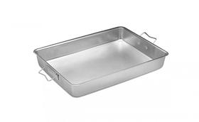 Assadeira forma retangular industrial com alças 55x38x7cm Assadeira forma retangular industrial com alças 55x38x7cm