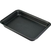 Assadeira / forma retangular preta antiaderente grande alta para forno bolos torta - 34cm