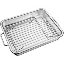 Assadeira Funda Tramontina Inox C/ Grelha Service 39cm