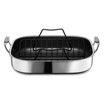 Assadeira HexClad Hybrid Antiaderente com Prateleira e Forno para Lavar Louça 900F