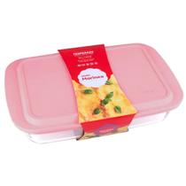 Assadeira Lasanheira Marinex com Tampa Rosa 3,7 Litros - Nadir R6537 Assadeira Lasanheira Marinex com Tampa Rosa 3,7 Litros - Nadir R6537