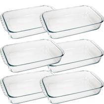 Assadeira Lasanheira Retangular Funda 6 Peças - Marinex Assadeira Lasanheira Retangular Funda 6 Peças - Marinex