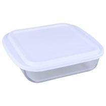 Assadeira Marinex 1,1L Quadrada Vidro com Tampa Nadir