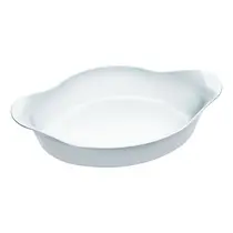 Assadeira Nadir Marinex Opaline em Vidro Oval 24,5x15x59,8cm Assadeira Nadir Marinex Opaline em Vidro Oval 24,5x15x59,8cm