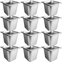 Assadeira Norcoin Tamanho 1/6 Profundidade 15 cm Aço Inoxidável Assadeira Norcoin Tamanho 1/6 Profundidade 15 cm Aço Inoxidável