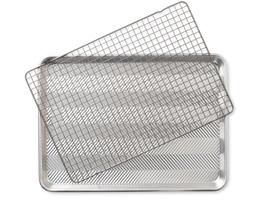Assadeira Nordic Ware Prism Meia folha com grade segura para forno