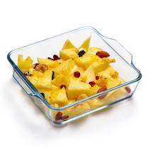 Assadeira NUTRIUPS Mini 6x6 de vidro quadrado 600mL para forno
