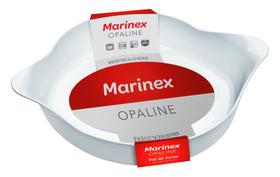 Assadeira Opaline Oval Média Marinex Branca