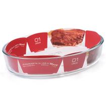 Assadeira Oval 2500ML Vidro Borossilicato Assadeira Oval 2500ML Vidro Borossilicato