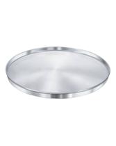 Assadeira Pizza 30Cm De Diametro Redonda Mp Aluminio Polido