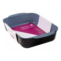Assadeira Preta Antiaderente Retangular 25x20cm - Hercules