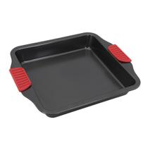 Assadeira Quadrada Antiaderente 28x25cm para Bolos e Tortas