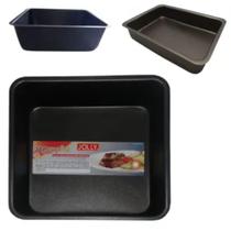 Assadeira Quadrada Forma para Air Fryer Antiadente Alta 18x18cm