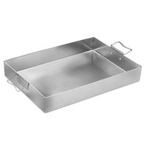 Assadeira Quadrada Hotel ABC com Alça em Alumínio 70x42 cm Assadeira Quadrada Hotel ABC com Alça em Alumínio 70x42 cm