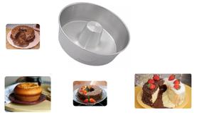 Assadeira Redonda Forma Cone Canudo Pudim Bolo Tabuleiro Alumínio Grosso IF 35 Tamanho 20 cm Assadeira Redonda Forma Cone Canudo Pudim Bolo Tabuleiro Alumínio Grosso IF 35 Tamanho 20 cm
